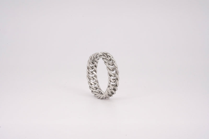 Silver Cuban Ring