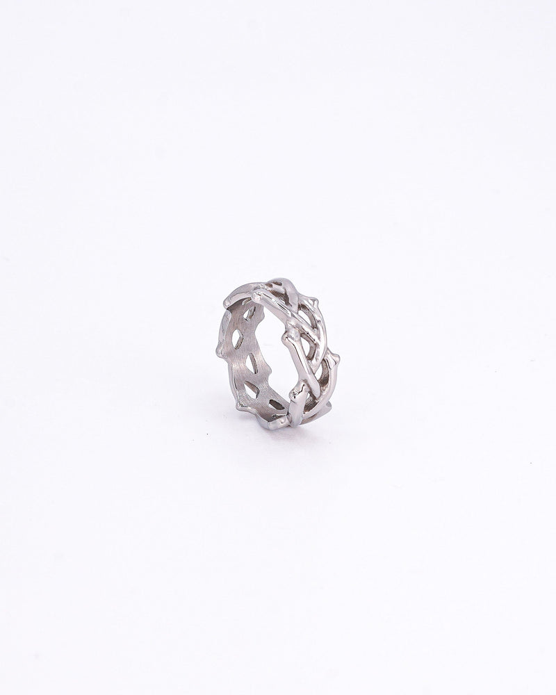 Silver Crown of Thorns Ring