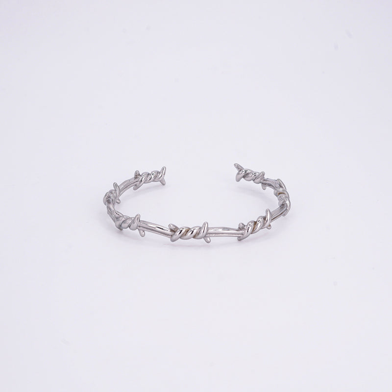 Silver Crown of Thorns Bracelet