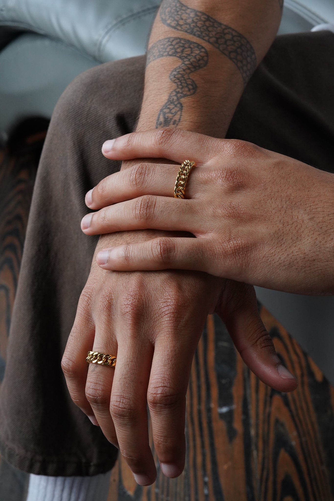 Gold Cuban Ring
